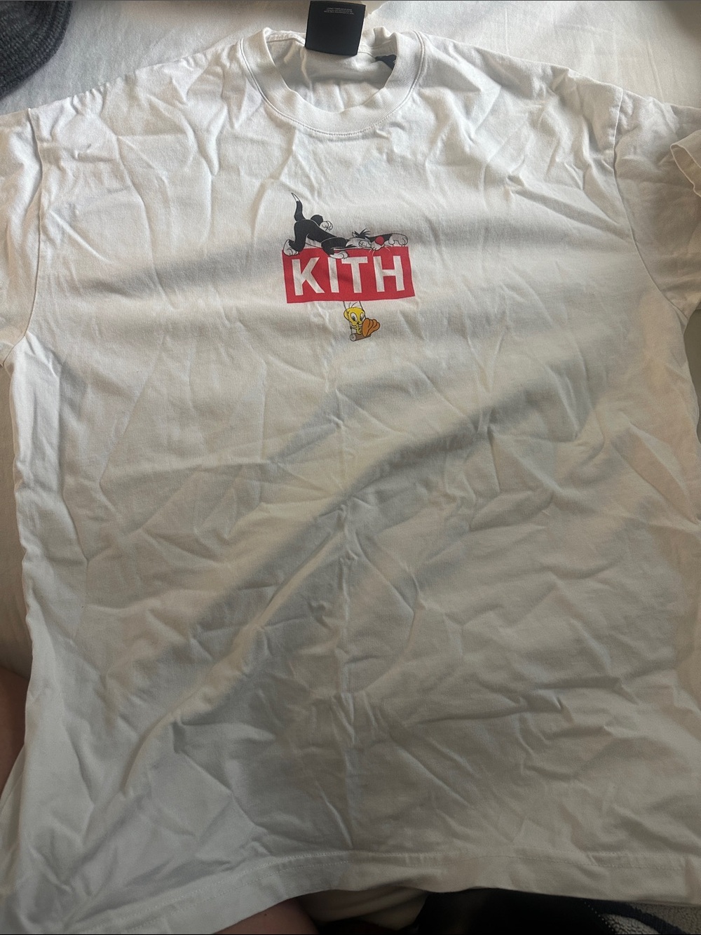 Kith x Looney Tunes Tweety Classic Logo Tee Shirt - Picture 5 of 6